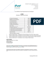 Purity Zinc Metals, LLC: Product Specifications