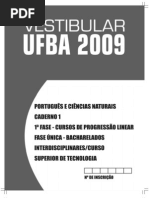 Caderno1 - Português e ciências naturais UFBA 2009