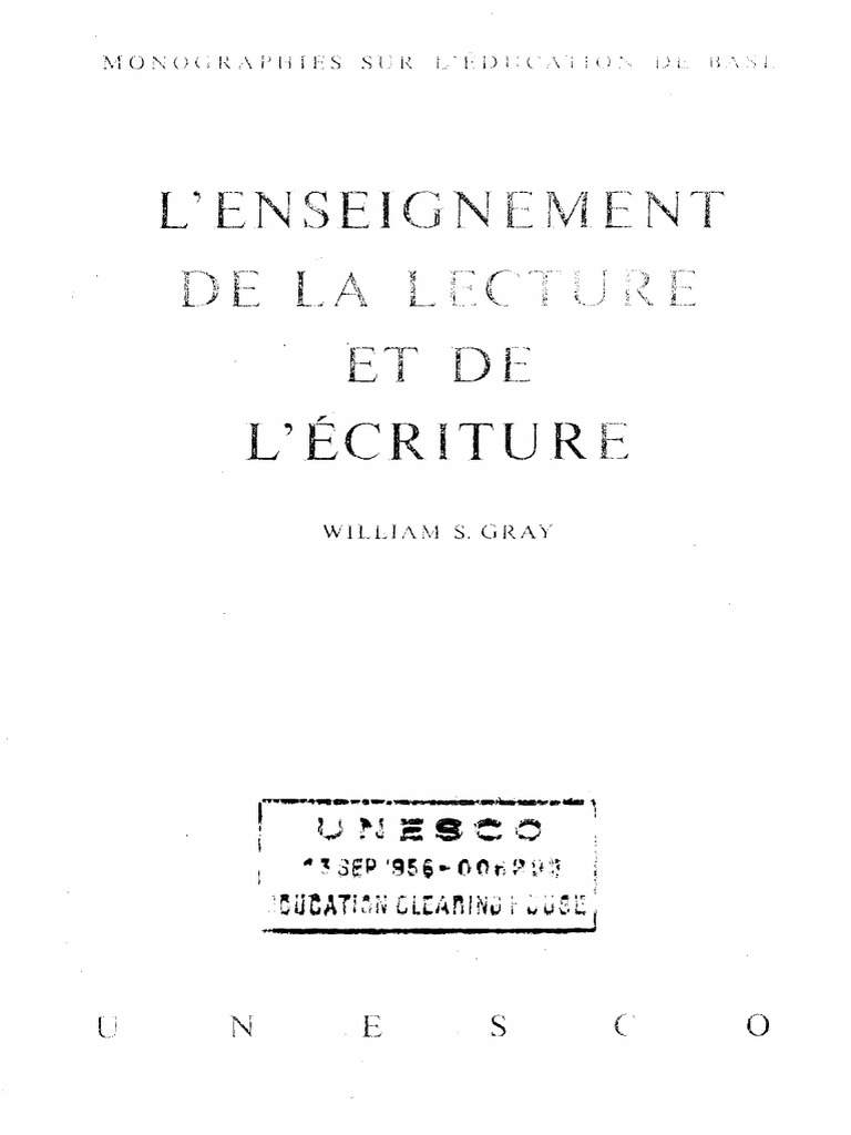Enseignement de la lecture et écriture | PDF | Pédagogie | Langue française