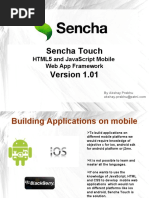 Sencha Touch: Html5 and Javascript Mobile Web App Framework