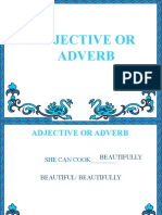 Adjective or Adverb Examples