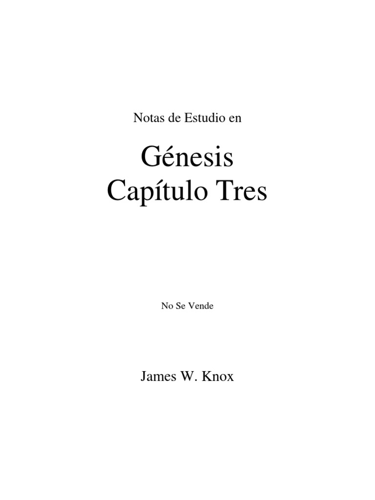 Genesis 3 | PDF
