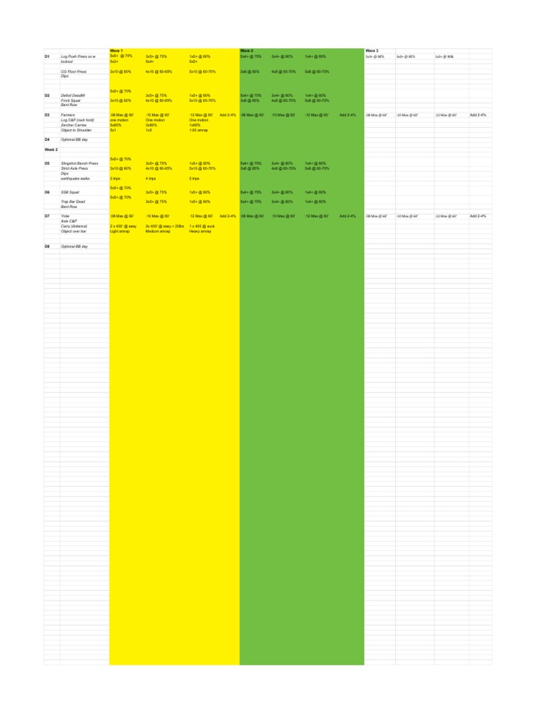 Alternating Weeks Base Phase | PDF | Weight | Recreation