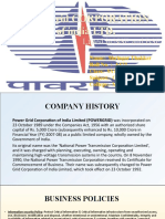 Powergrid Corporation of India history and financials