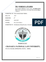 Topic-Foreign Awards: Chanakya National Law University