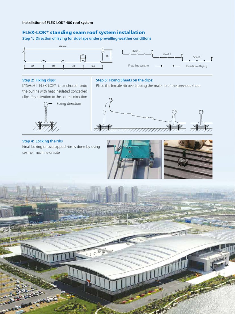 FLEX-LOK® Standing Seam Roof System Installation | PDF | Roof ...