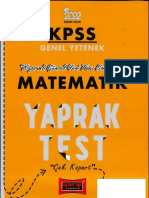 Matemati̇k Yaprak Testleri̇