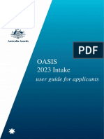 Oasis Applicant User Guide