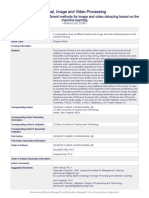 Signal, Image and Video Processing