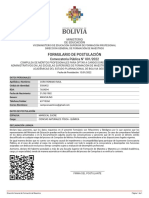 Formulario de Postulación: Convocatoria Pública #001/2022