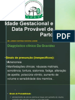 Idade Gestacional e Data Provável de Parto