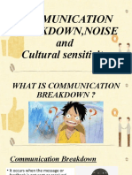 Communication Breakdown and Noise