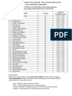 Hasil Tes Online