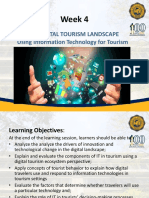 Week 4 - Digital Tourism Landscape