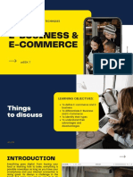 WEEK 7 - E-COMMERCE AND E-BUSINESS