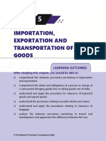 Importation, Exportation and Transportation of Goods