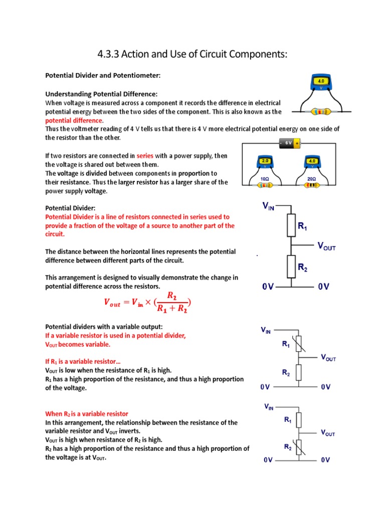 Understanding Circuit Components and Functions | PDF