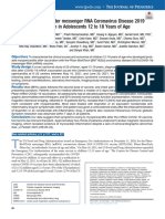 2021-Myopericarditis After Messenger RNA Coronavirus Disease 2019 Vaccination in Adolescents 12 To 18 Years of Age