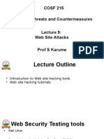 Lecture 9 Website Attacks