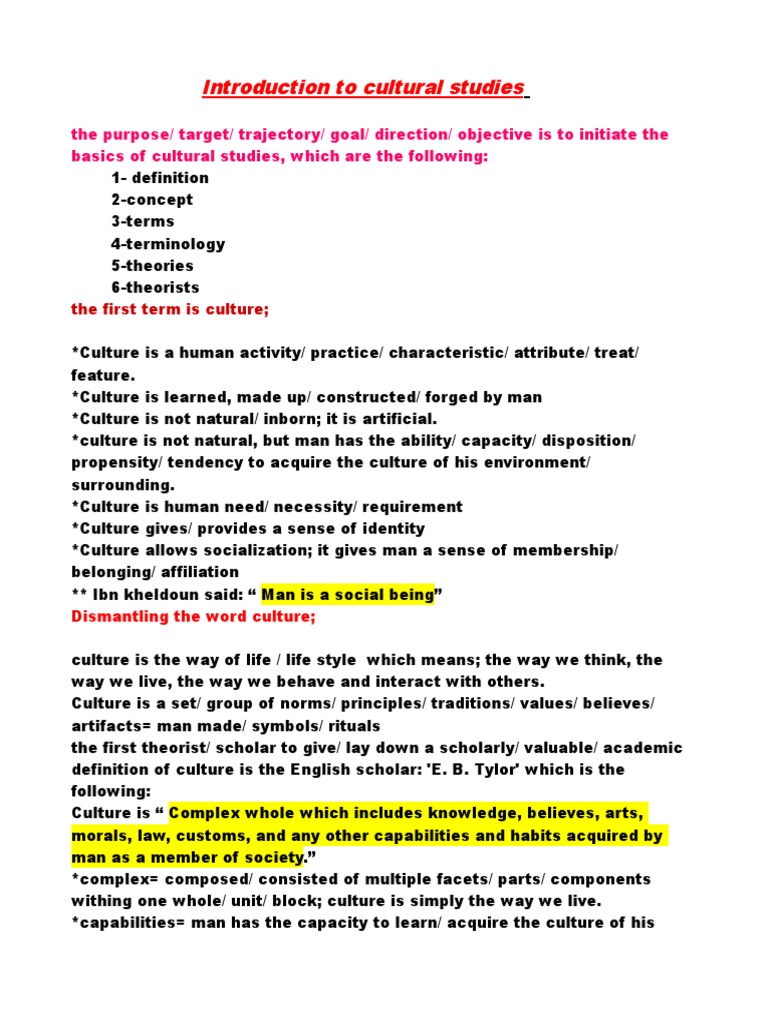 Cultural Studies Complete Course | PDF | Postcolonialism | Cultural Studies
