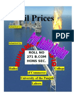 Oil Prices: Roll No Hons Sec. D (M)