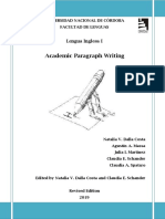 Academic Paragraph Writing Lengua I - 2019