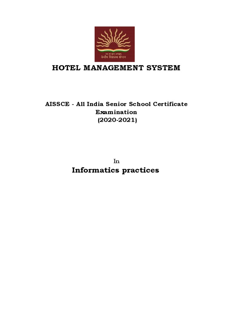 Hotel Management System Python | PDF | Databases | Computer Data
