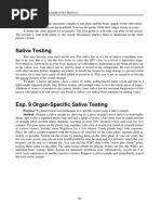 Saliva Testing: Yncrometer Cience Aboratory Anual