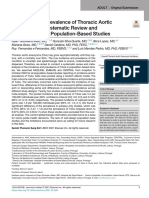 Incidence and Prevalence of Thoracic Aortic Aneurysms