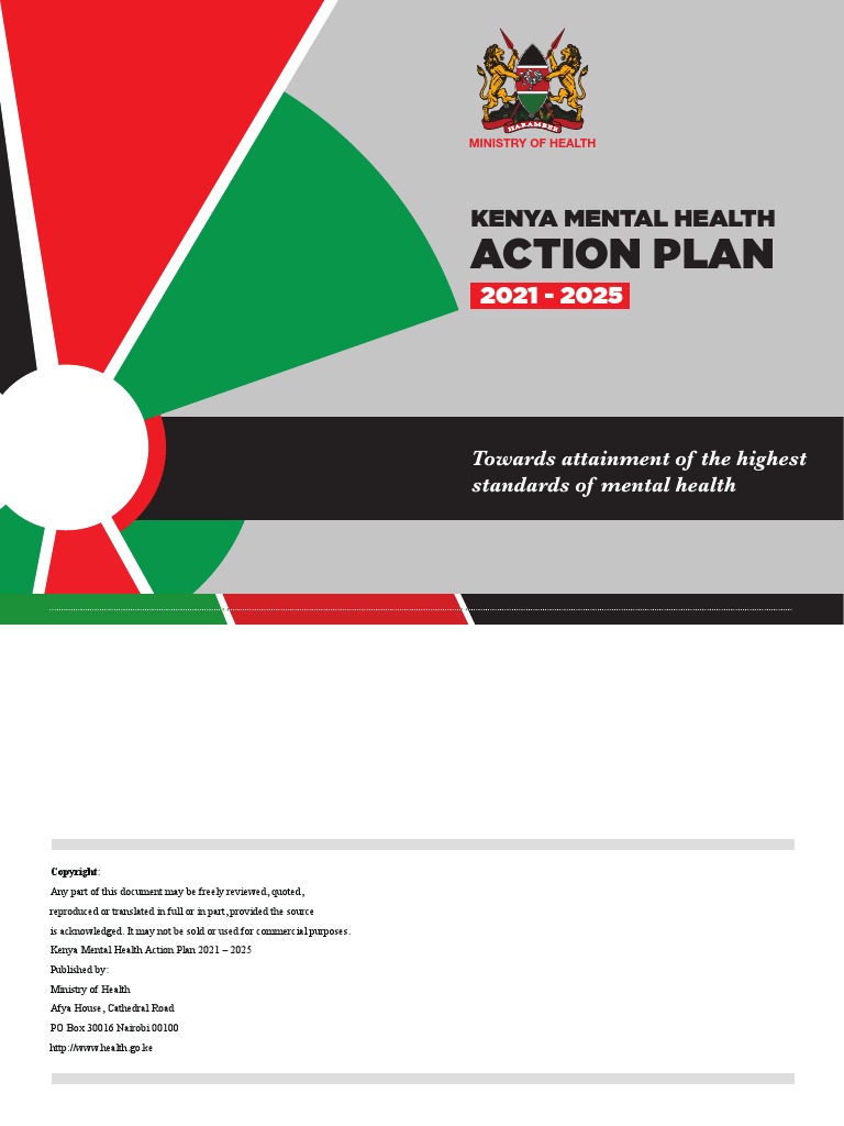 Kenya Mental Health Action Plan (2021-2025) | PDF | Mental Health