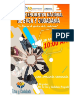 Invitación Primer Encuentro Nacional Ética y Ciudadanía