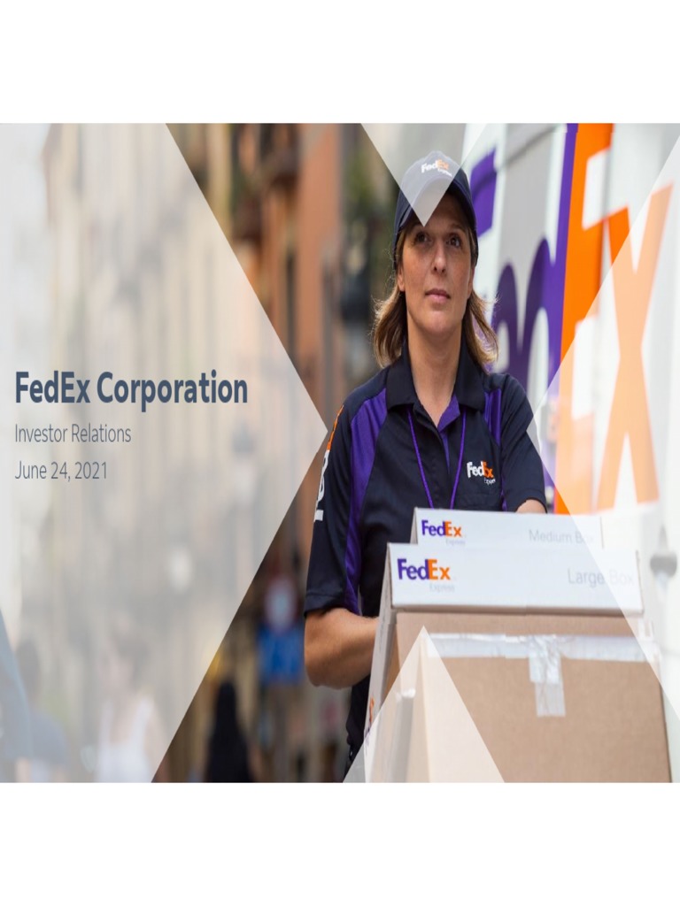 Fedex Corporation Investor Relations June 24, 2021 PDF Pension