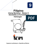 Fil9 Q1 Mod3 Denotatibo-At-Konotatibong-Kahulugan Version3