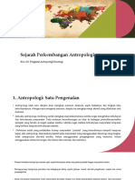 Sejarah Perkembangan Antropologi