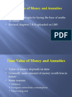 Time Value of Money and Annuities