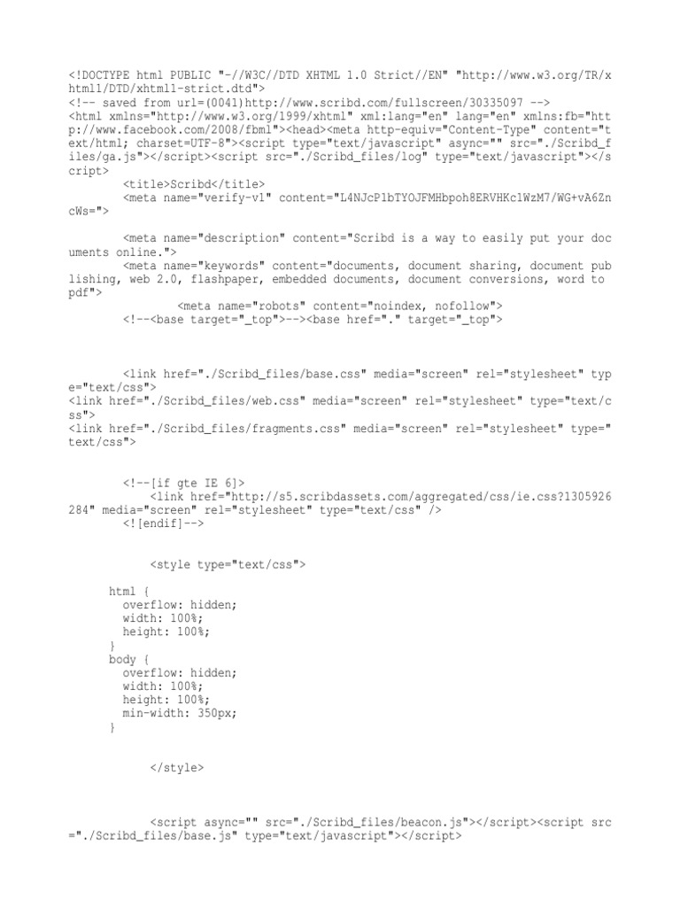 Scribd | PDF | Cascading Style Sheets | Html