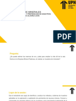 1.0 Semana 1 - Sesion 4 - Muestreo de Minerales y Preparacion de Muestras