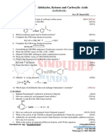 Aldehydes, Ketones and Carboxylic Acids 2ndPUC PYQs