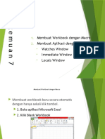 Membuat Aplikasi Macro Excel dengan Visual Basic Editor