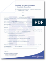 Solicitud para nombramiento de asesor(a) del ejercicio profesional supervisado y tesis