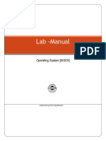 Lab - Manual: Operating System (6KS03)