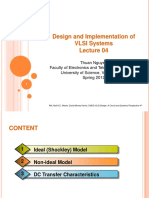 Design and Implementation of VLSI Systems
