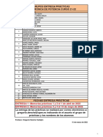 Grupos Entrega Prácticas Electrónica Potencia Curso 21-22