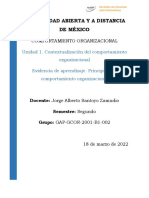 Universidad Abierta Y A Distancia de México: Comportamiento Organizacional