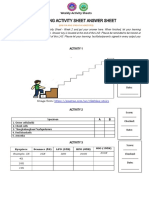 Learning Activity Sheet Answer Sheet: Q2 Week 2