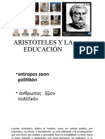 ARISTÓTELES Y LA EDUCACIÓN