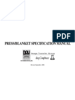 Press/Blanket Specification Manual: Revised September 2002