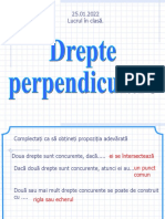 Drepte - Perpendiculare - CLASA A VI