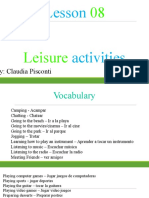 Lesson 08 - Leisure Time