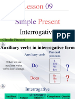 Lesson 11 - Simple Present Interrogative